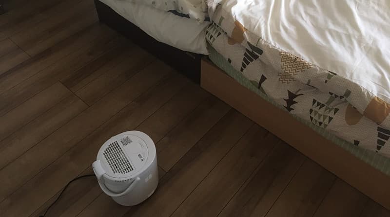 寝室の加湿器