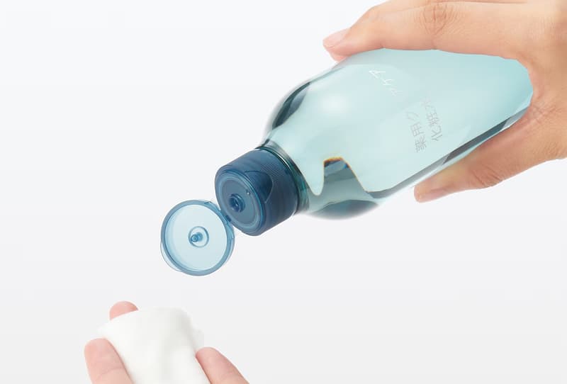 クリアケア化粧水使用時