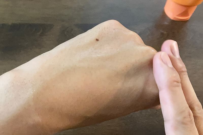 ジェルウオッシュなじませ後