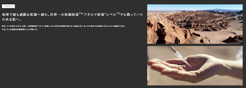 砂漠スキンケア