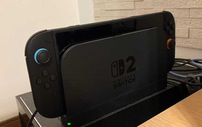 ドックに装着したswitch2