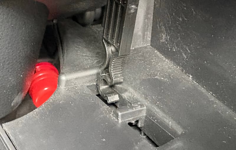 ストッパーが外れた状態