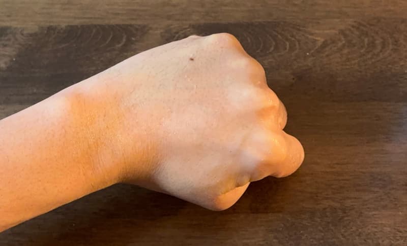 泡美容液仕上がり