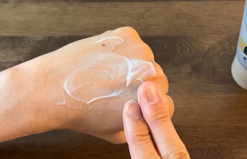 ディープクレイ洗顔のなじませ