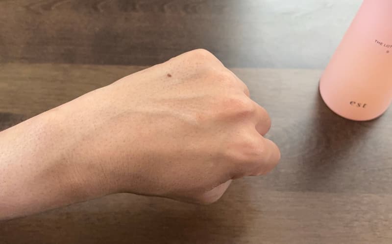 estローションS仕上がり
