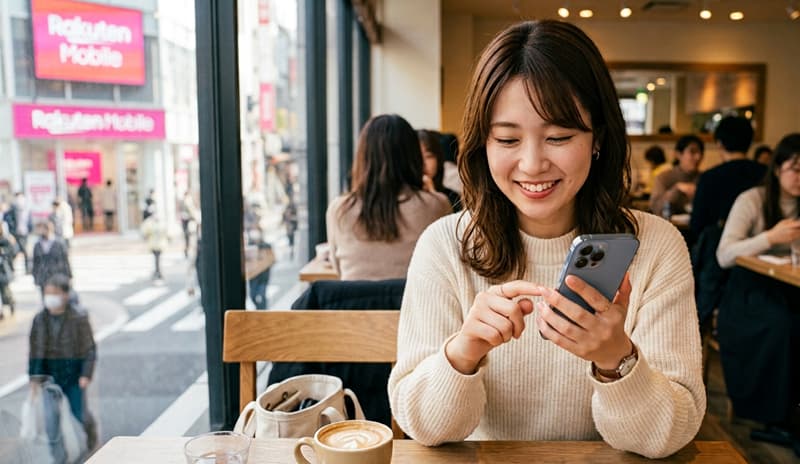 楽天モバイル使用イメージ