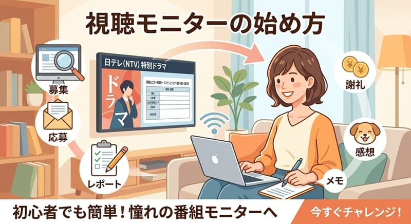 視聴モニターの始め方