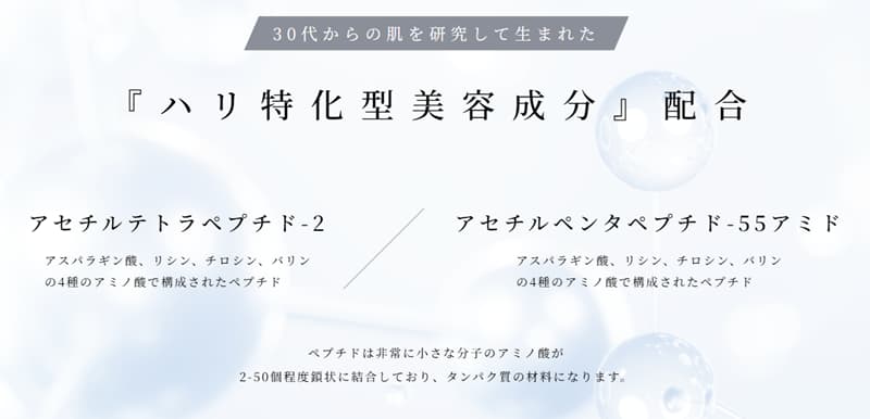 ハリ特化型美容成分